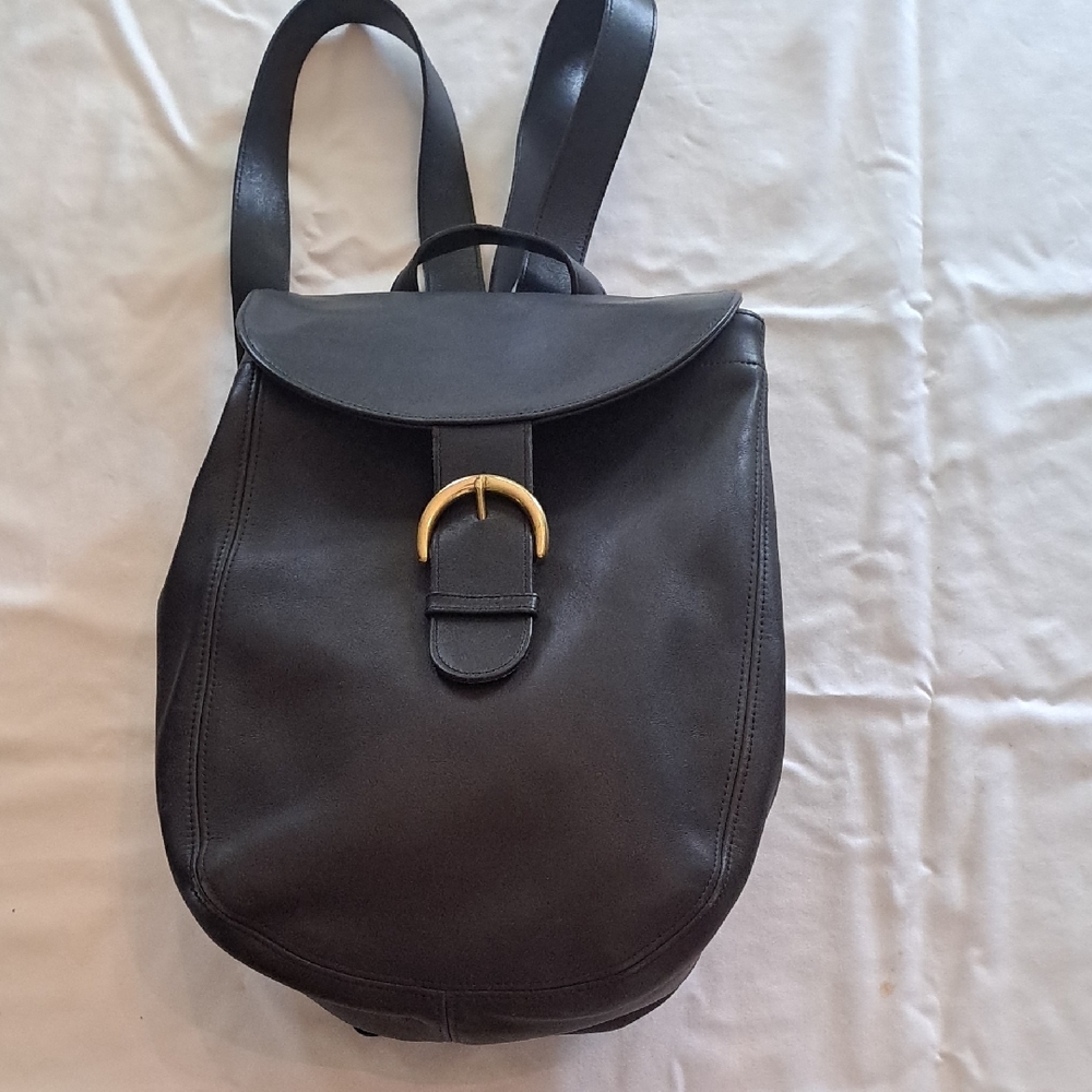 Coach Navy Leather Soho Backsac Backpack